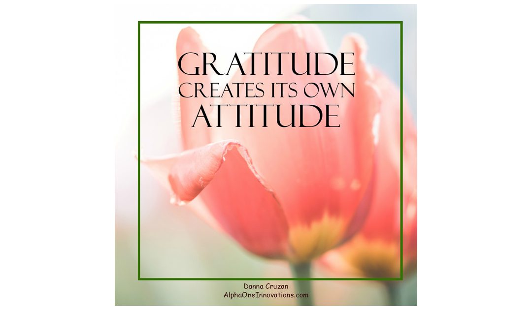 Gratitude Creates Its Own Attitude